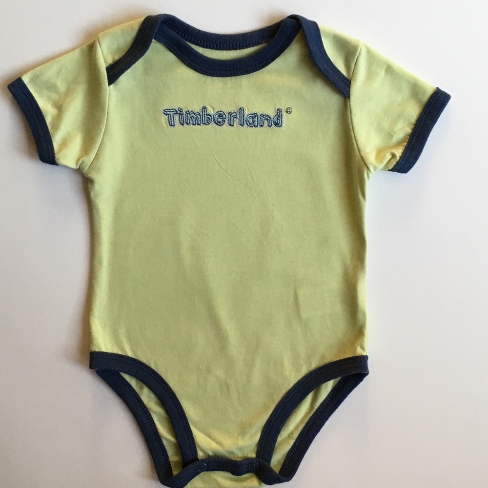 Timberland one piece size 6 9 Months green snap